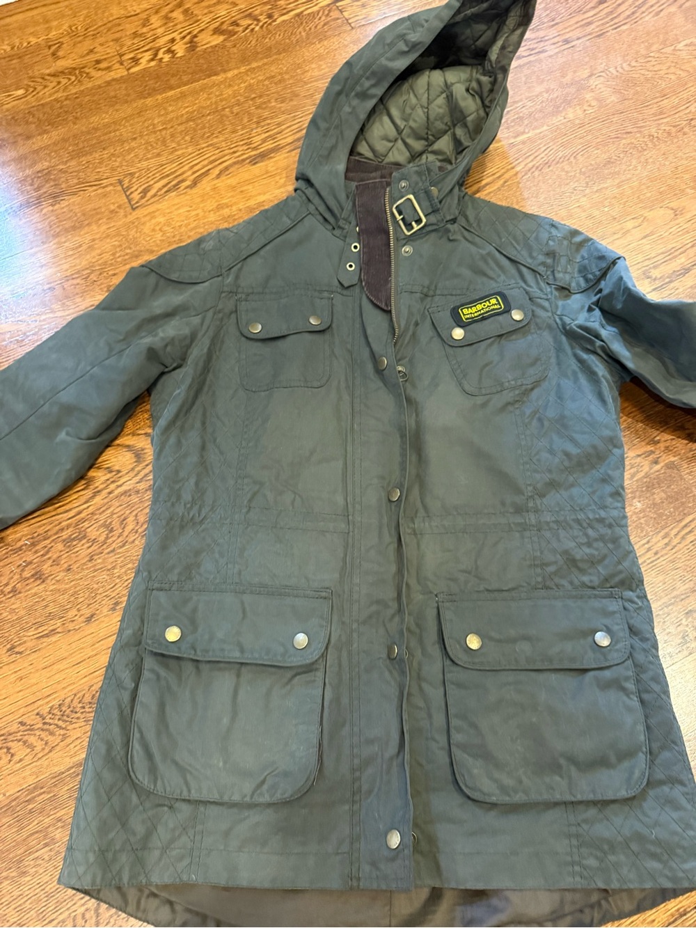 Barbour Women's Hawkstone Parka in Sage